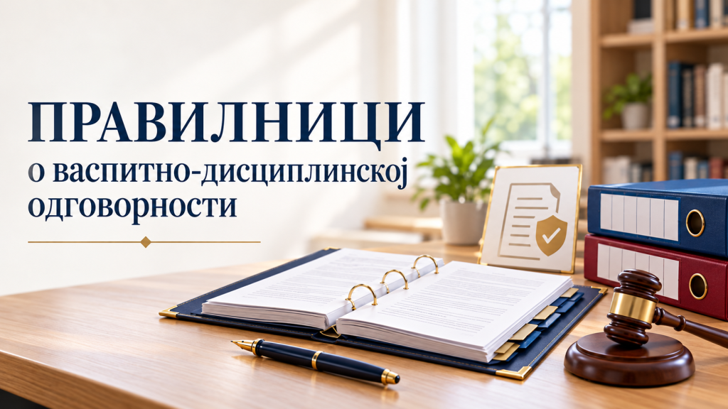 ПРАВИЛНИЦИ о васпитно дисциплинској одговорности за школску 2026/2027.
